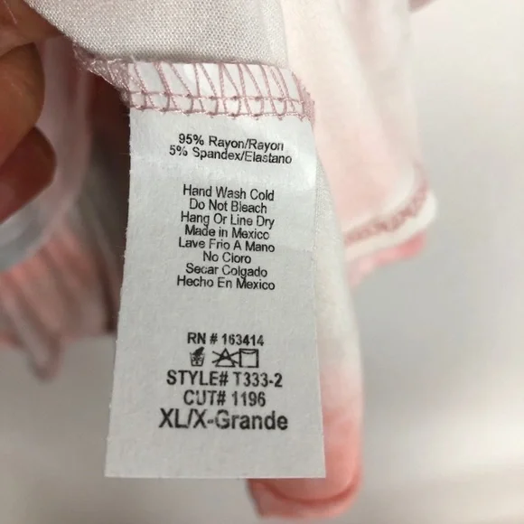 21 Saints Tie Dye V-Neck Short Sleeve Top Size XL - Picture 11 of 11